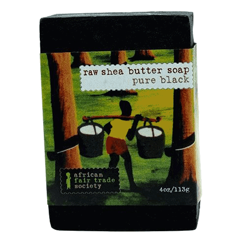 Shea Butter Black Soap (Unscented) 4oz. / 113ml size -size-sk-1437
