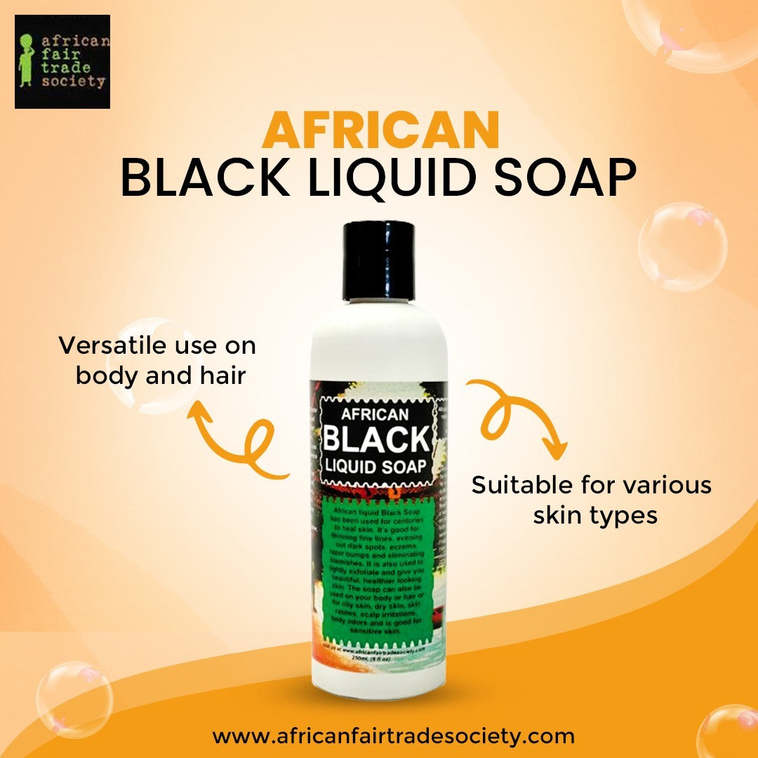Black liquid soap