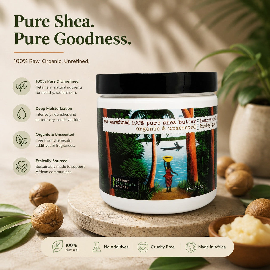 Organic Shea Butter for Sensitive Skin and Hair: Top Ways to Use