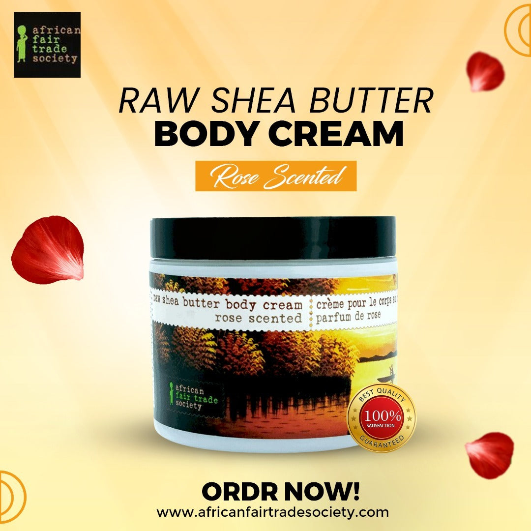 Shea butter rose body cream