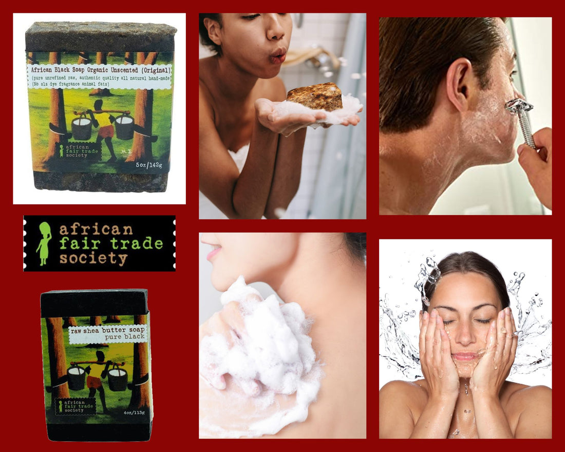 Skincare with black soap