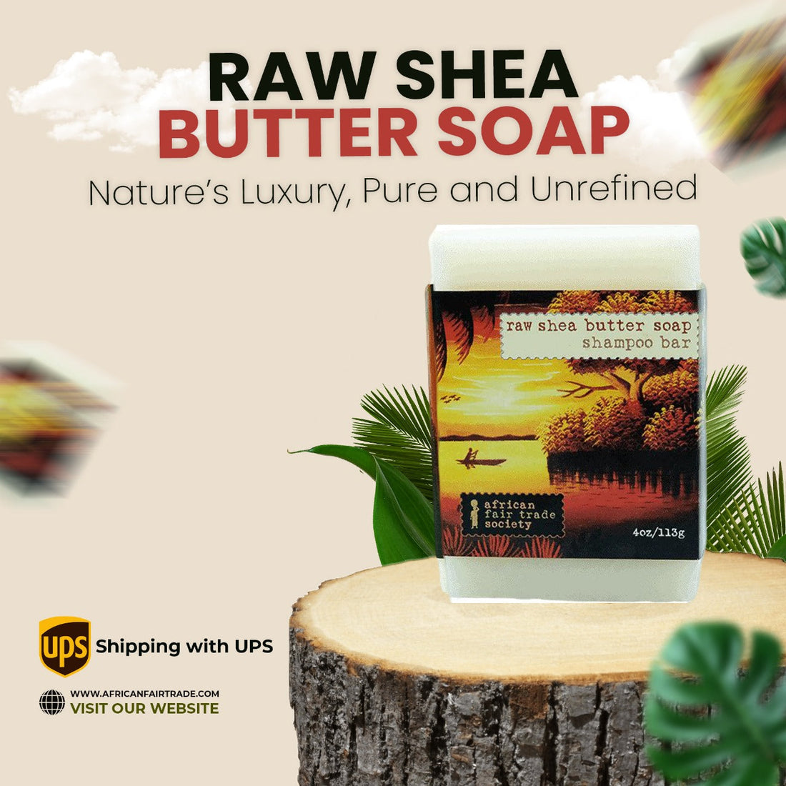 raw shea butter soap