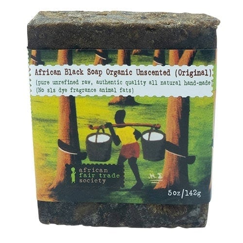 African black soap organic unscented 5oz. /142 grams /size -sk-1567